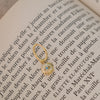 Boucle d'oreille pendante en argent plaqué or 18 carats avec pierre turquoise sertie